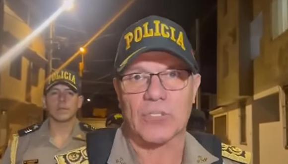 General PNP Manuel Lozada, jefe de la Región Policial Lima Sur, defiende operativo.