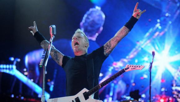 James Hetfield fundó la banda junto al baterista Lars Ulrich en 1981. (AFP)