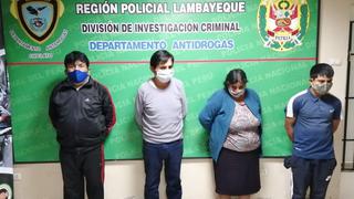 Chiclayo: Detienen a cuatro integrantes de una familia dedicada a la venta de droga