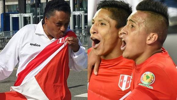 Manuel Donayre interpretó la canción horas antes del partido entre Perú y Colombia. (USI)