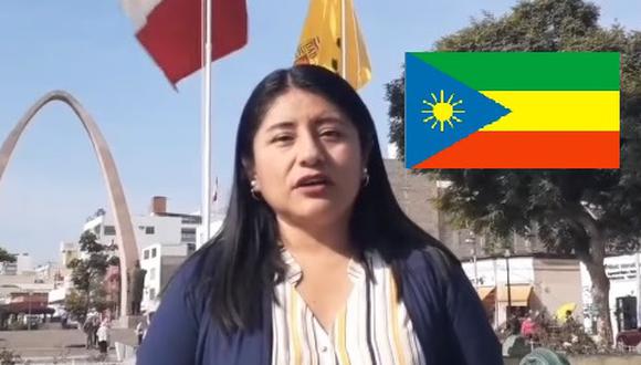 Congresista Esmeralda Limachi tramitó propuesta de cambio de color y diseño de la bandera peruana ante la PCM tras pedido de ciudadano. (Difusión)