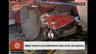 San Isidro: Mujer falleció tras choque de camioneta contra estación Corpac en la Vía Expresa [Video]