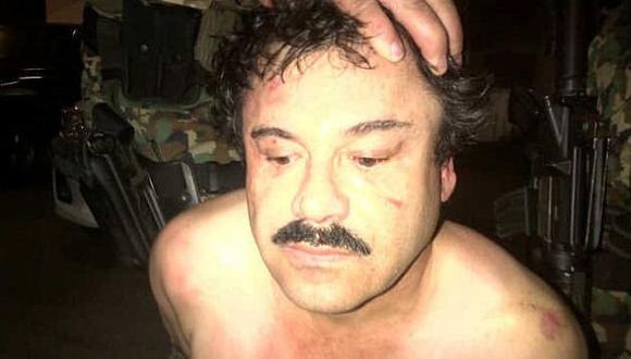 El ‘Chapo’ Guzmán al momento de su captura, según el New York Times.