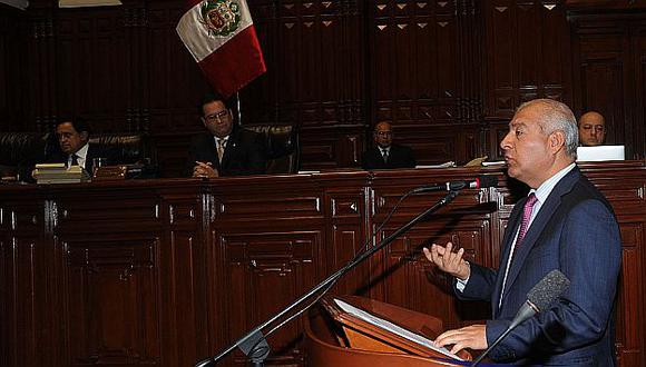 Wilfredo Pedraza durante su última presentación en  el Pleno del Congreso. (USI)