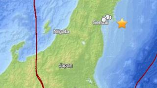 Sismo de 6 grados sacudió costa de Japón