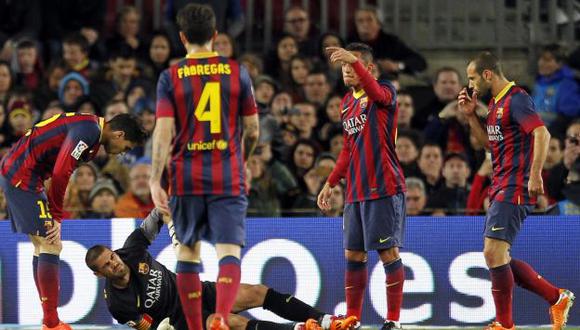 Víctor Valdés le dijo adiós al Mundial y al Barcelona. (Reuters)