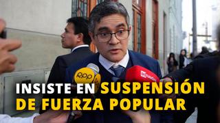 Fiscal Domingo Pérez insiste en suspensión de Fuerza Popular y Martha Chávez acusa persecución [VIDEO]