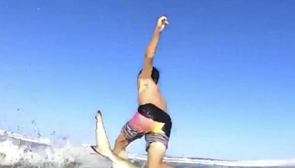Un tiburón choca con un niño de siete años que hacía surf en Florida. (YouTube)