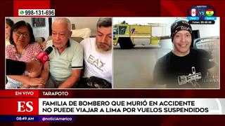 Padre de Ángel Flores, bombero fallecido en el aeropuerto Jorge Chávez, reveló lo último que conversó con su hijo