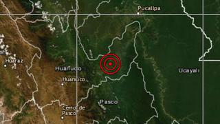 Sismo de magnitud 4,3 se reportó en Huánuco, informó el IGP 