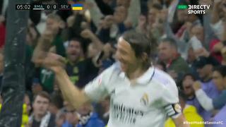 Real Madrid vs. Sevilla: Modric rompió el cero en el Santiago Bernabéu y consigue el 1-0 [VIDEO]
