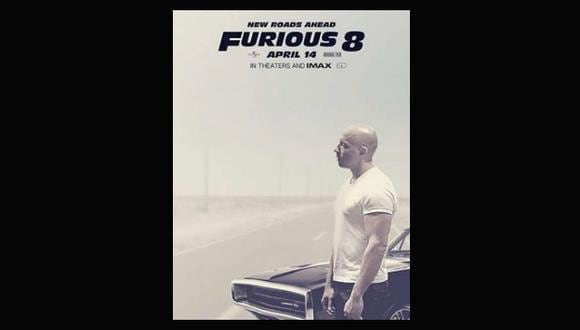Vin Diesel compartió el primer afiche de la octava entrega de Rápidos y Furiosos. (Facebook Vin Diesel)