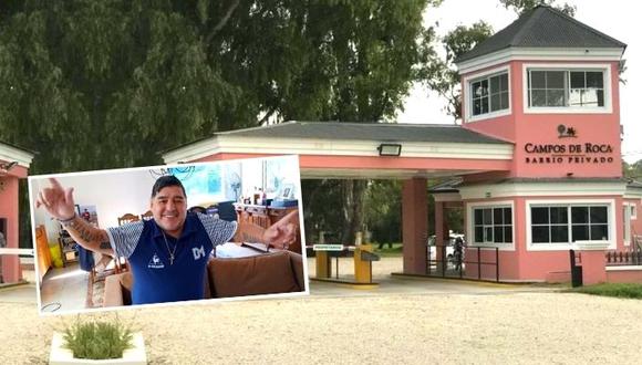 Diego Maradona estrena su nueva casa en La Plata