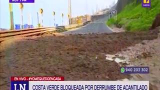 Miraflores: nuevo derrumbe en acantilado de la Costa Verde bloquea vía 