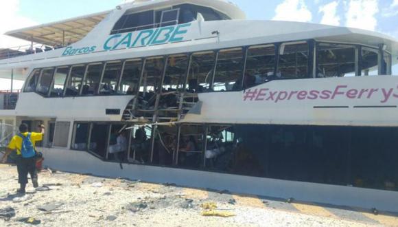 La naviera Barcos Caribe es la empresa responsable del ferry que ha explotado. (LucesDelSiglo)