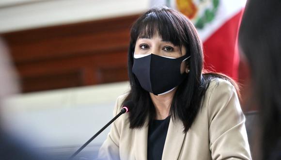 Presidenta del Consejo de Ministros, Mirha Vásquez, ofreció este miércoles su primera conferencia de prensa tras asumir el cargo y tras el Consejo de Ministros. (Foto: PCM)