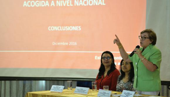 Titular del MIMP hizo anuncio tras Encuentro Nacional de Casas de Acogida. (USI)