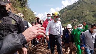 Pedro Castillo a vecinos de Retamas tras derrumbe: “No podemos vivir en estas condiciones”