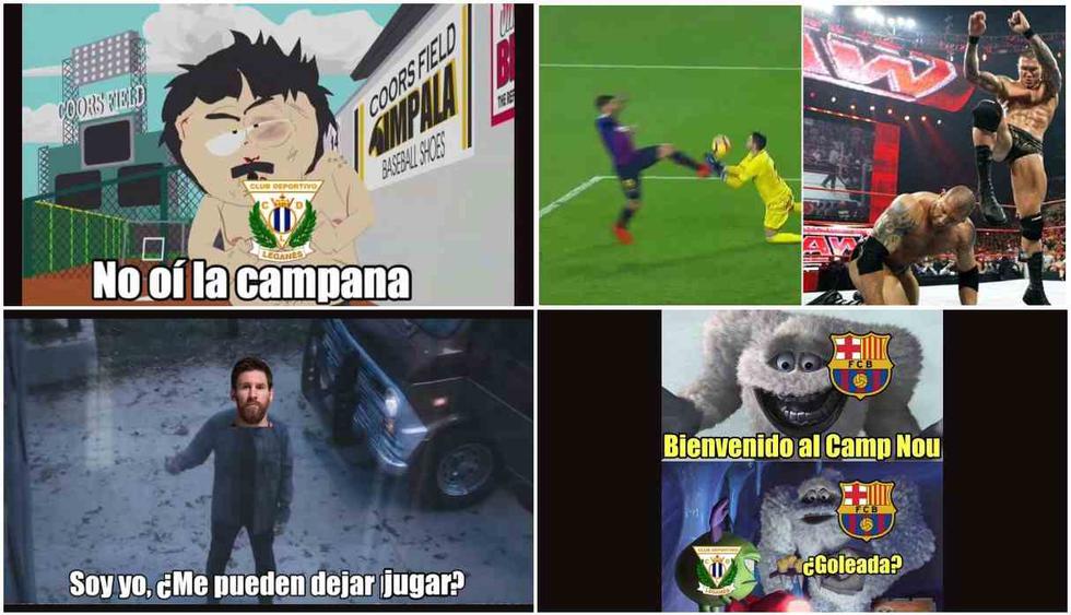 Los mejores memes del partido entre Barcelona y Leganés por Liga Santander. (Foto: Facebook)