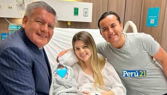 La conductora de televisión Brunella Horna dio a luz a su primer hijo el último viernes 24 de noviembre. (Foto: IG @cesaracunap)