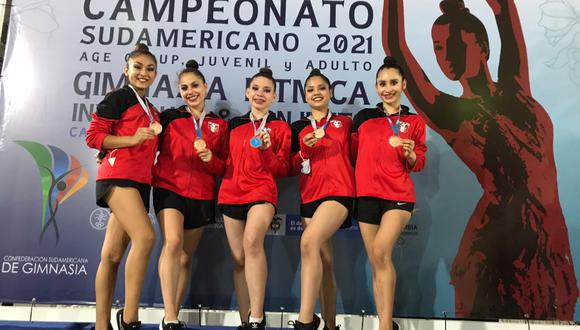 Equipo peruano logró quedarse con la medalla de bronce. (Foto: Campeonato Juvenil Cali 2021)