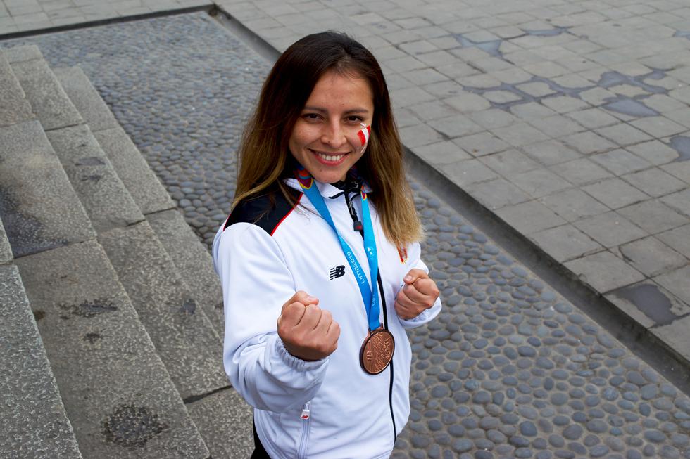 Saida Salcedo, medallista de bronce en karate de kata por los Juegos Panamericanos 2019. (Fotos: Naoko Ivazeta)