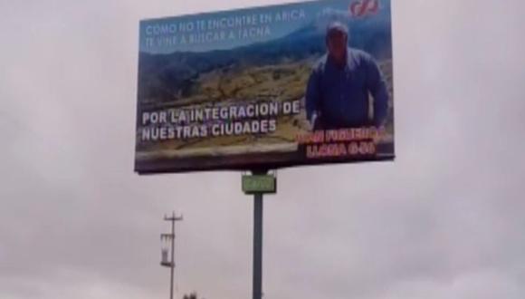 Propaganda chilena aparece en Tacna. (Canal N)