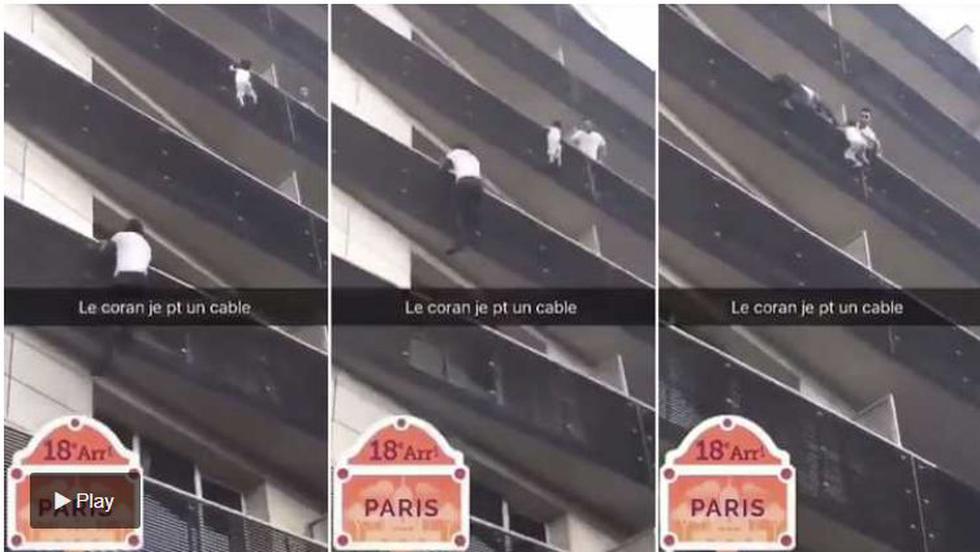 Mamoudou Gassama ha sido calificado como un "héroe" en Francia después de que un video cómo escaló cuatro plantas de un edificio tras ver a un niño en peligro, que colgaba al vacío.
