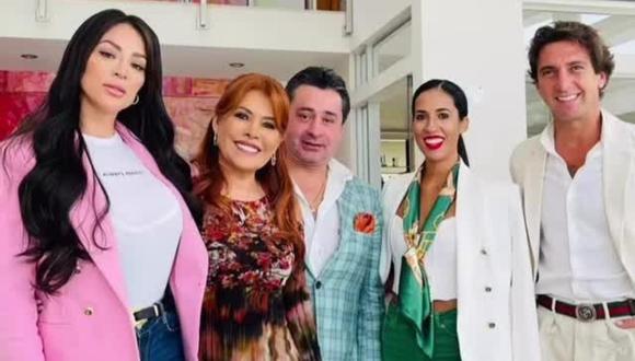 Magaly Medina recibió en su casa a Sheyla Rojas y Antonio Pavón. (Foto: Instagram)