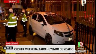 Sicario asesina de un balazo a conductor tras persecución por varias cuadras en Los Olivos