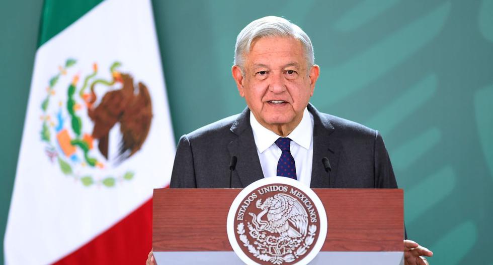 Imagen muestra al mandatario mexicano, Andrés Manuel López Obrador (AMLO), durante una conferencia de prensa matutina (EFE/ Presidencia de México).