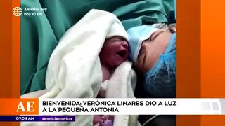 Verónica Linares se convirtió en madre por segunda vez