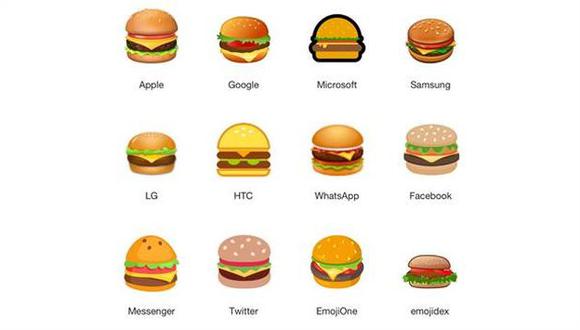Todo comenzó debido a que el analista Thomas Baekdal, que notó una diferencia clave entre el emoji de la hamburguesa presente en iOS 11 y en Android. (Apple/Difusión)