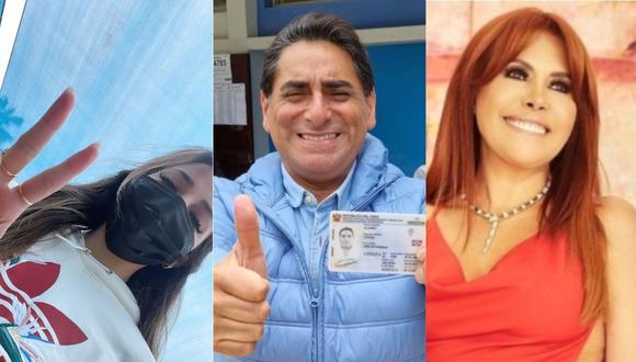 Los famosos que acudieron a votar en las Elecciones Regionales y Municipales 2022. (Foto: Instagram)