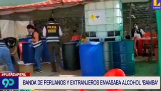Coronavirus en Perú: Policía allana laboratorio que elaboraba alcohol ‘bamba’ para ser vendido en mercados de Lima 