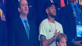 Perú vs. Brasil: Neymar se sumó al canto de su himno en el Maracaná [VIDEO]