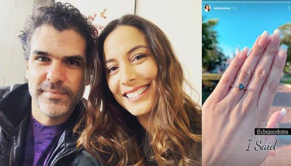 Natalia Salas se comprometió con Sergio Coloma. (Foto: Composición/Instagram)