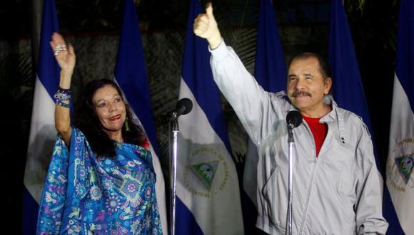 Daniel Ortega fue elegido junto a su esposa, Rosario Murillo, como presidente y vicepresidenta, respectivamente. (EFE)