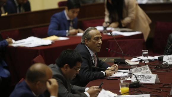 Excontralor Fuad Khoury se presentó ante la Comisión de Fiscalización. (Foto: GEC/Mario Zapata Nieto)