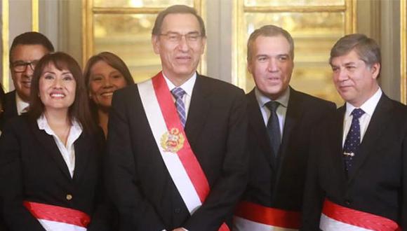 María Jara y Miguel Estrada juraron como nuevos ministros de Trabajo y Vivienda, respectivamente. (Foto: GEC)