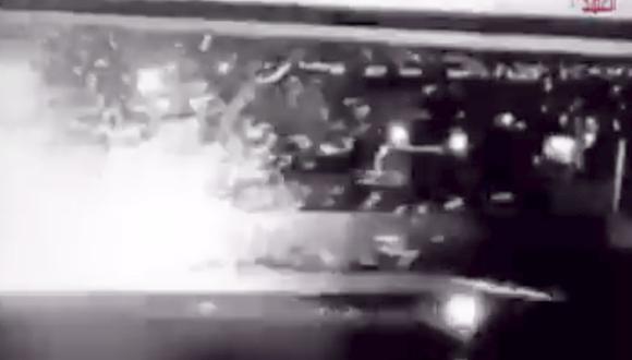 El video del preciso momento del bombardeo estadounidense que mató al general iraní Qasem Soleimani. (Captura)