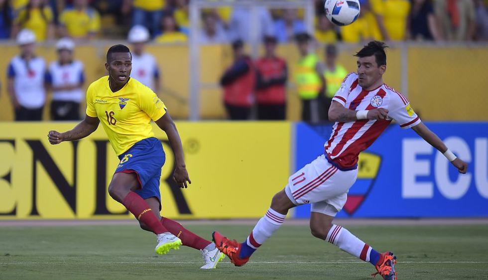 Ecuador igualó 2-2 frente a Paraguay por la fecha 5 de las Eliminatorias Rusia 2018. (AFP)