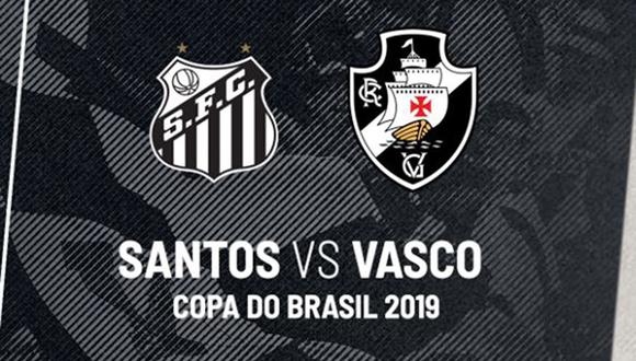 Santos va por la clasificación a los octavos de final de la Copa de Brasil. (Foto: Vasco Da Gama)