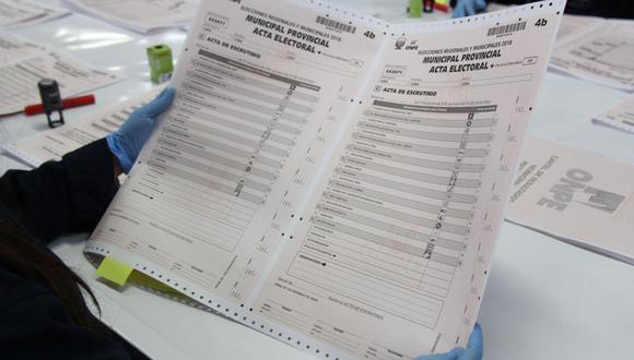 Las actas padrón serán impresas por la ONPE a lo largo de 22 días para que puedan ser enviadas antes de las elecciones del 7 de octubre. (Foto: Andina)
