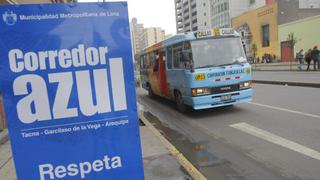 Corredor Azul: Municipalidad de Lima no le paga a operadores hace dos meses