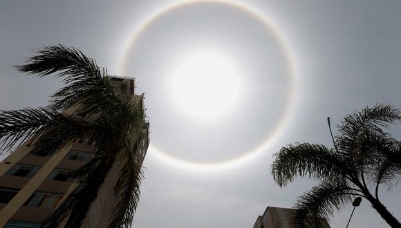 Halo solar en Lima (Foto: Violeta Ayasta / @photo.gec)