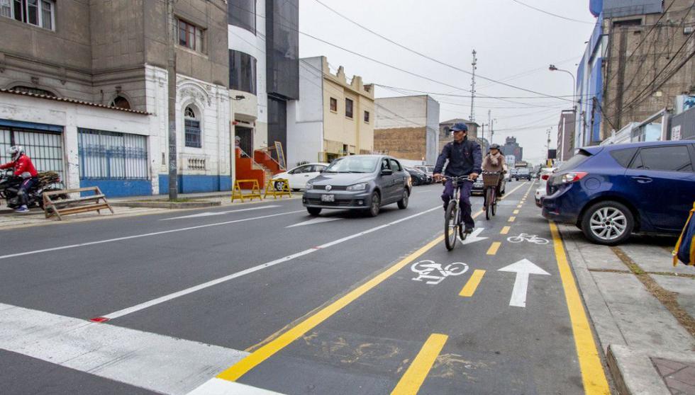 La Municipalidad Metropolitana de Lima (MML) implementó una ciclovía en la calle Mariano Carranza, en la urbanización Santa Beatriz.(Foto: MML)