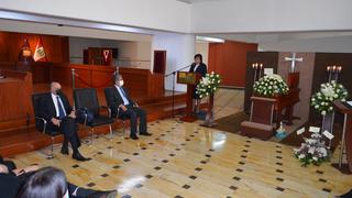Tribunal Constitucional le dio el último adiós al fallecido magistrado Carlos Ramos Núñez