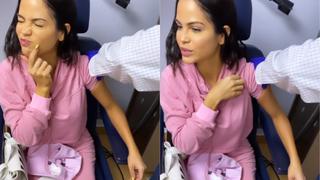 Natti Natasha y su tierna reacción al recibir inyección | VIDEO