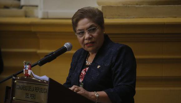 &quot;Si no presentaba la renuncia, hoy planteábamos la censura&quot;, dijo Luz Salgado sobre Vizcarra. (David Huamaní)